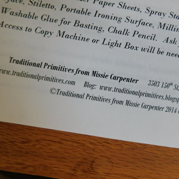 NIP Gardens of a King Traditional Primitives applique quilt pattern & templates - Picture 6 of 13